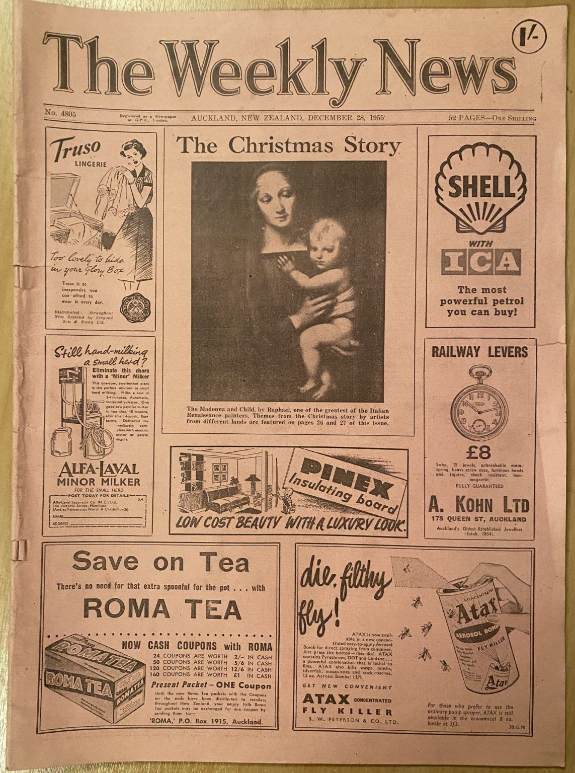 OLD NEWSPAPER: The Weekly News - No. 4805, 28 December 1955