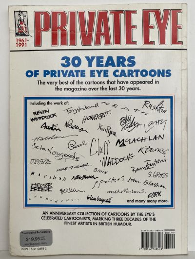 30 YEARS OF PRIVATE EYE CARTOONS 1961 - 1991