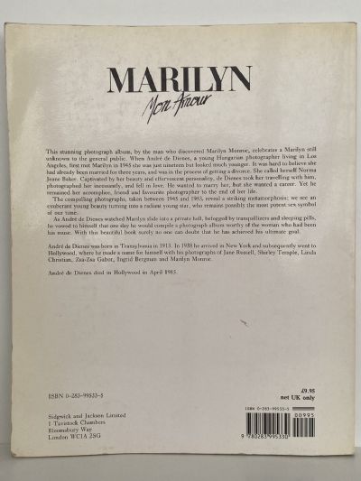 MARILYN: Mon Amour - The Private Album of Andre de Dienes
