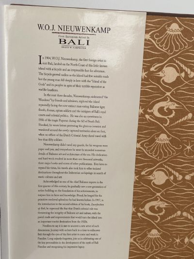 W.O.J. NIEUWENKAMP: First European Artist In Bali