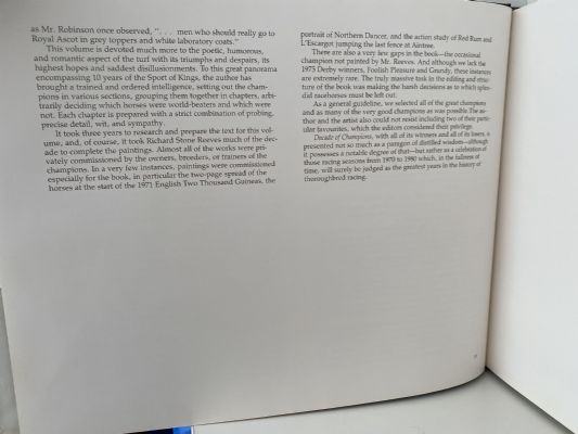 DECADE OF CHAMPIONS: The Greatest Years In The History of Thoroughbred Racing 1970-1980