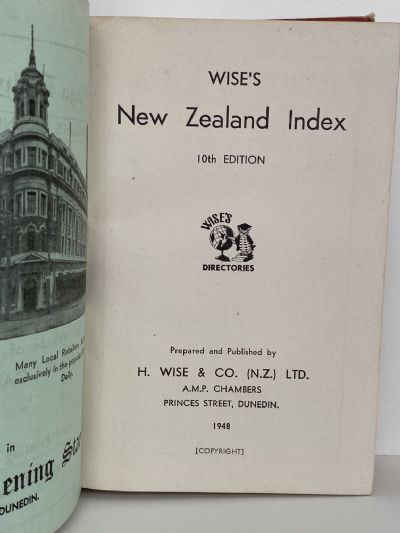 WISE'S NEW ZEALAND INDEX: 10th Edition