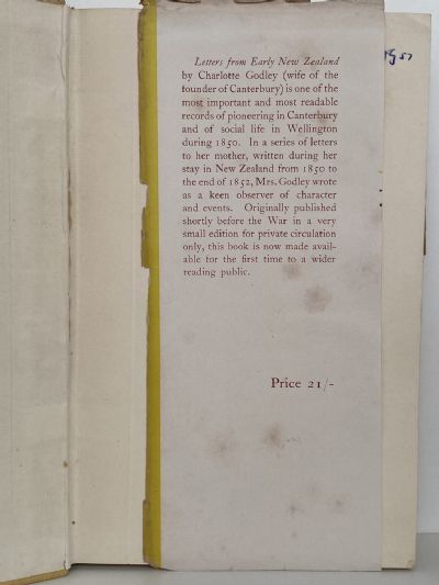 LETTERS FROM EARLY NEW ZEALAND