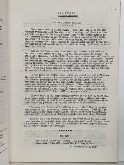 THE OHINEMURI REGIONAL HISTORY JOURNAL: August 1980
