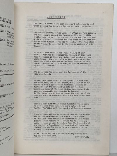 THE OHINEMURI REGIONAL HISTORIC JOURNAL: July 1979