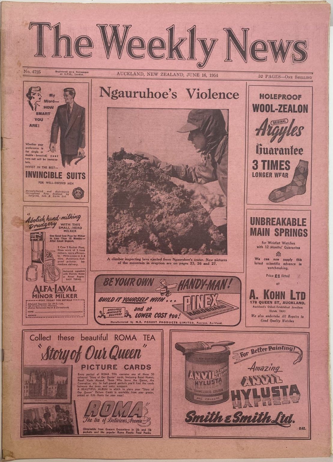 OLD NEWSPAPER: The Weekly News - No. 4725, 16 June 1954