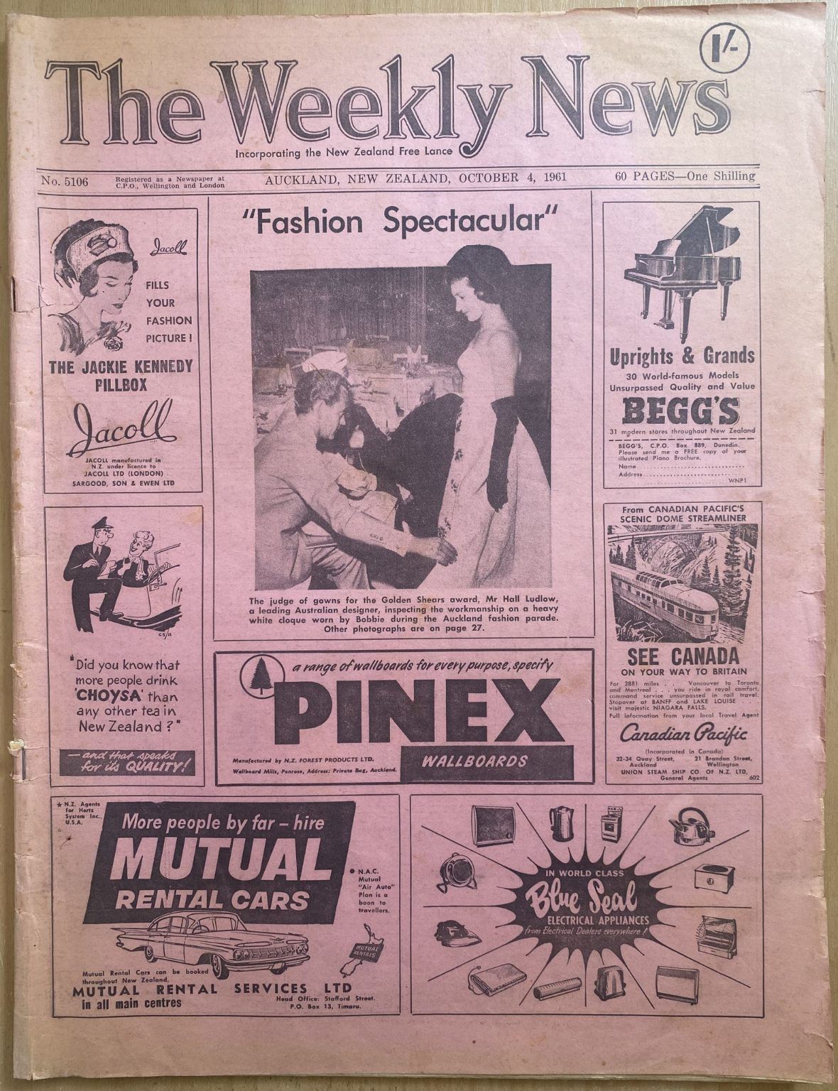 OLD NEWSPAPER: The Weekly News - No. 5106, 4 October 1961