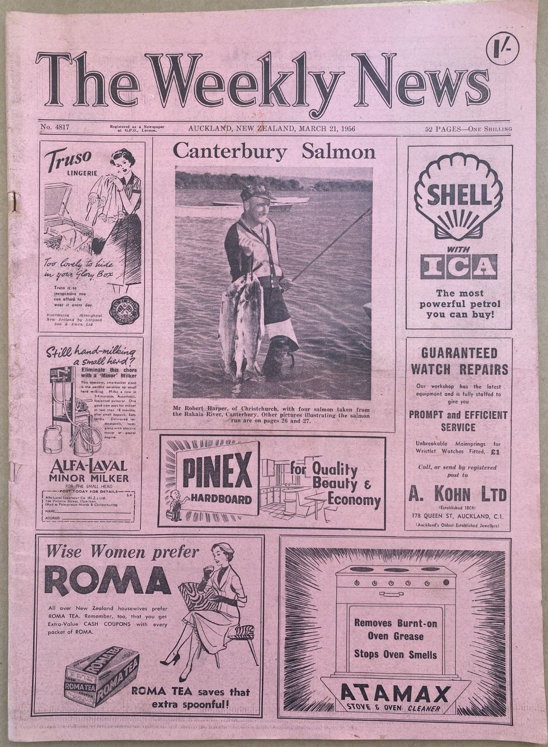 OLD NEWSPAPER: The Weekly News - No. 4817, 21 March 1956