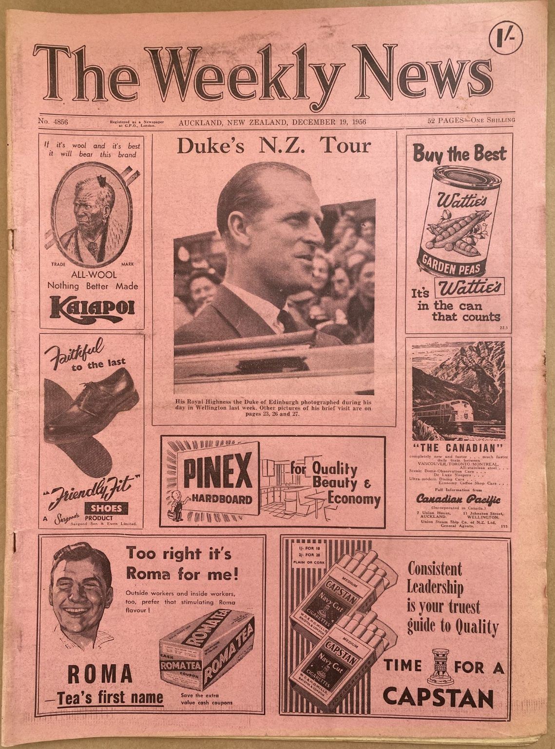 OLD NEWSPAPER: The Weekly News - No. 4856, 19 December 1956