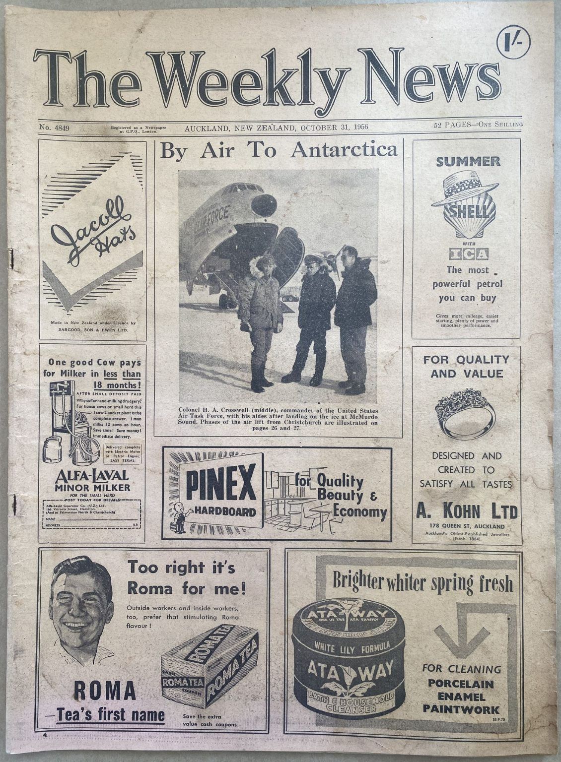 OLD NEWSPAPER: The Weekly News - No. 4849, 31 October 1956