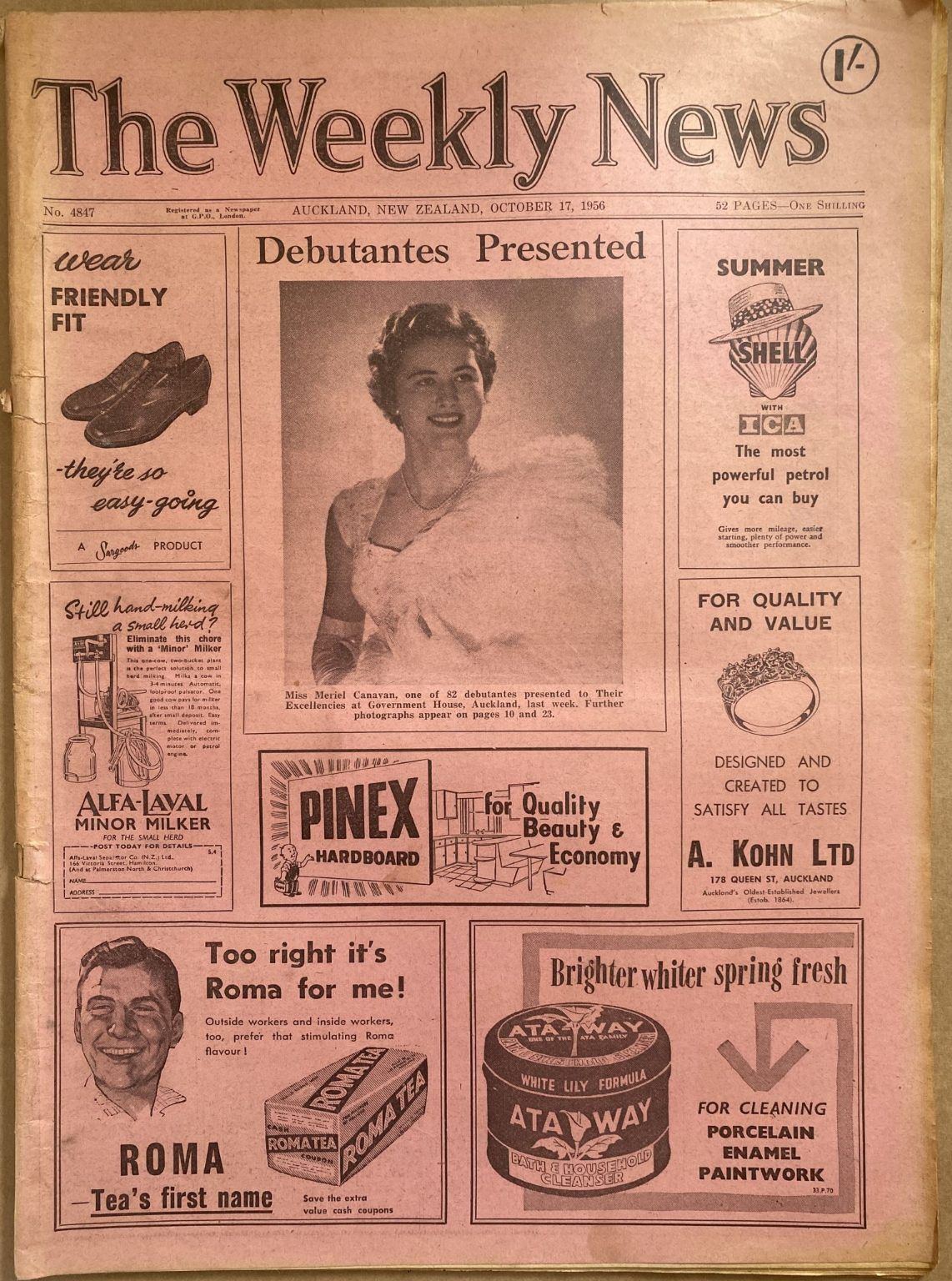 OLD NEWSPAPER: The Weekly News - No. 4847, 17 October 1956