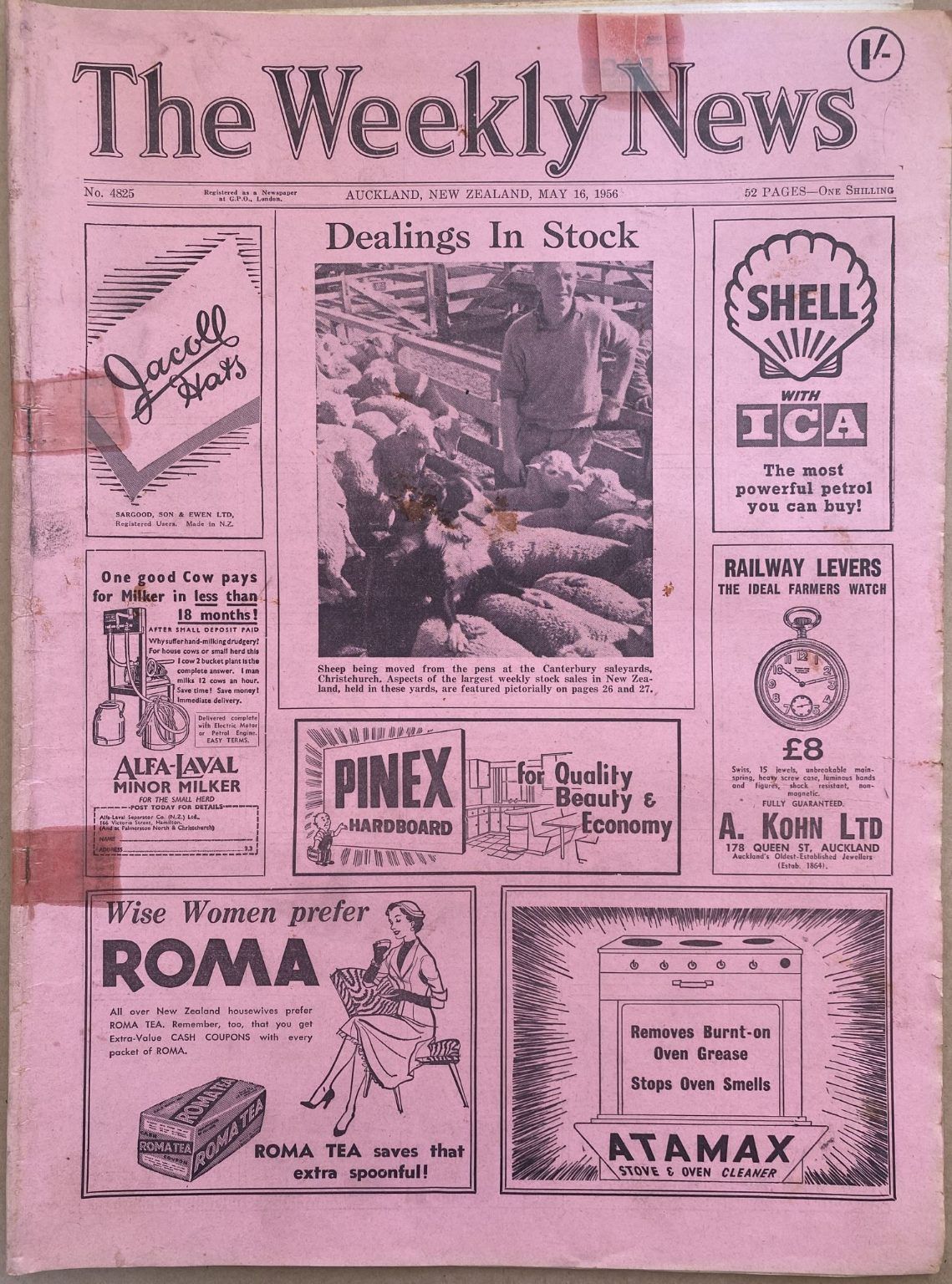OLD NEWSPAPER: The Weekly News - No. 4825, 16 May 1956