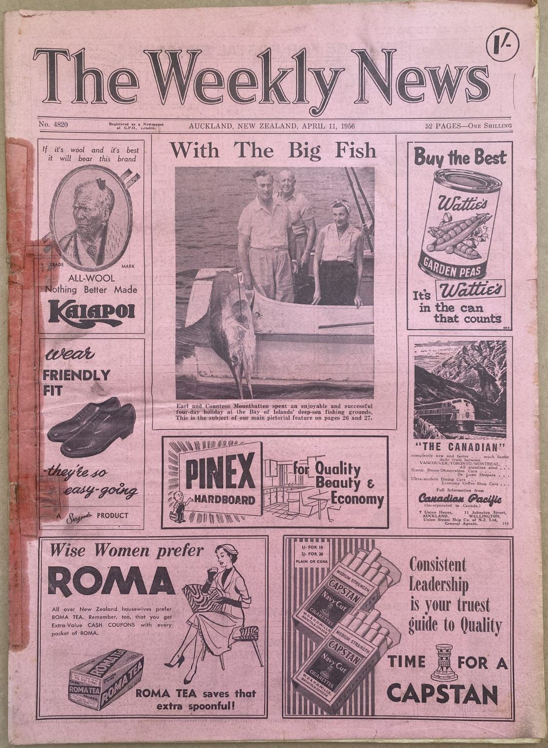 OLD NEWSPAPER: The Weekly News - No. 4820, 11 April 1956