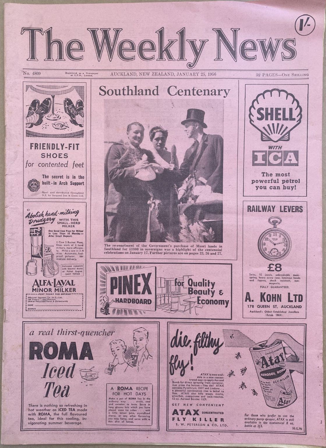 OLD NEWSPAPER: The Weekly News - No. 4809, 25 January 1956
