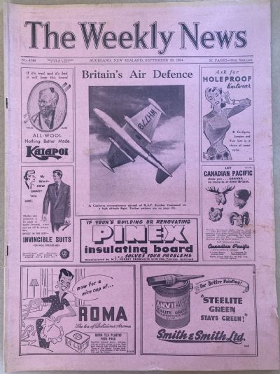 OLD NEWSPAPER: The Weekly News - No. 4740, 29 September 1954