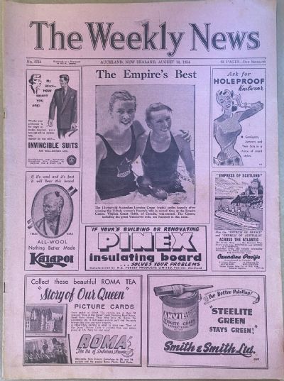 OLD NEWSPAPER: The Weekly News - No. 4734, 18 August 1954