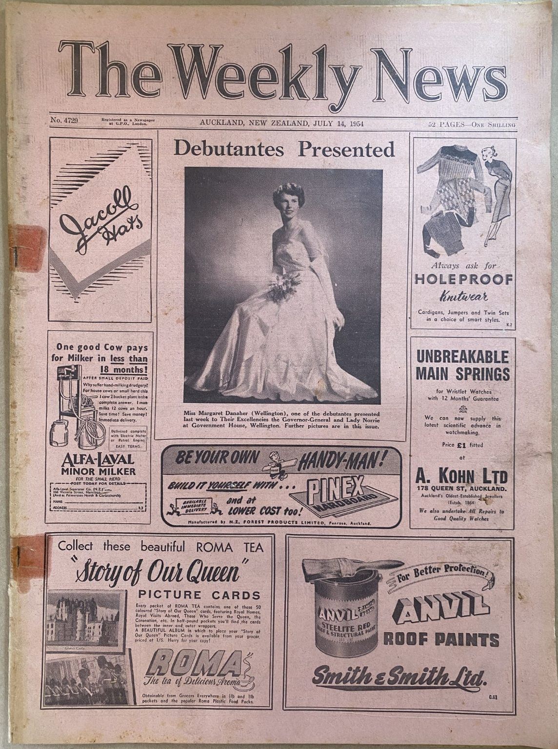 OLD NEWSPAPER: The Weekly News - No. 4729, 14 July 1954
