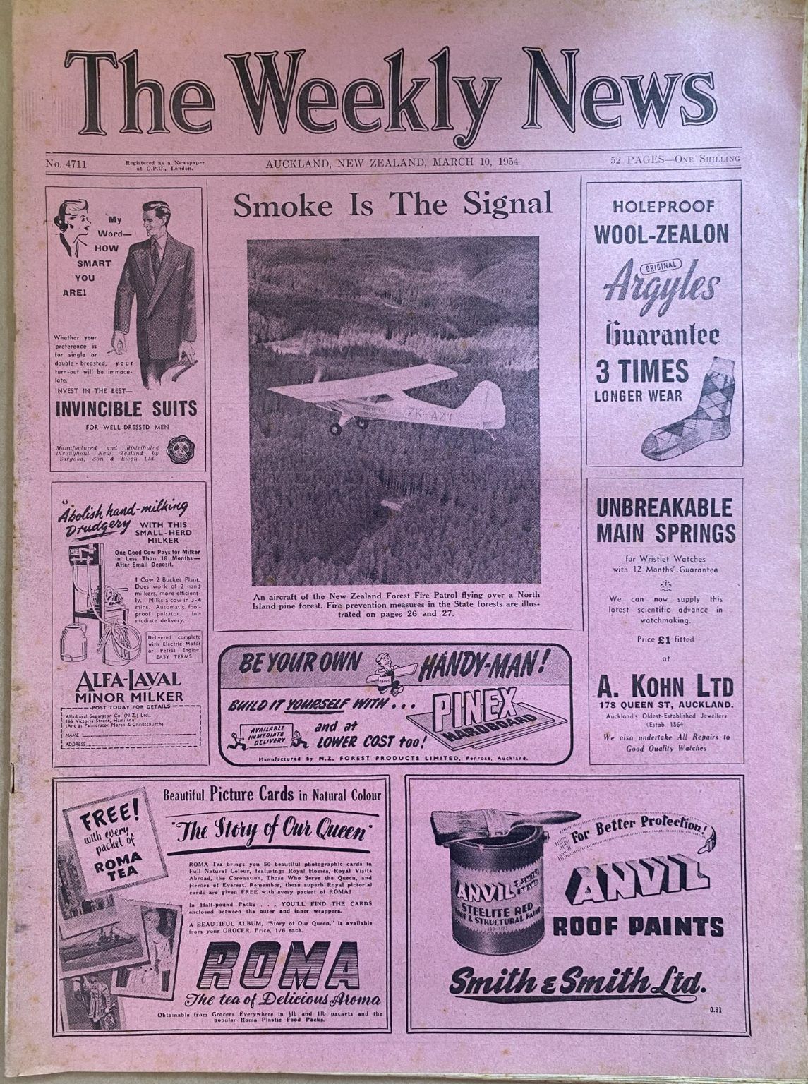 OLD NEWSPAPER: The Weekly News - No. 4711, 10 March 1954