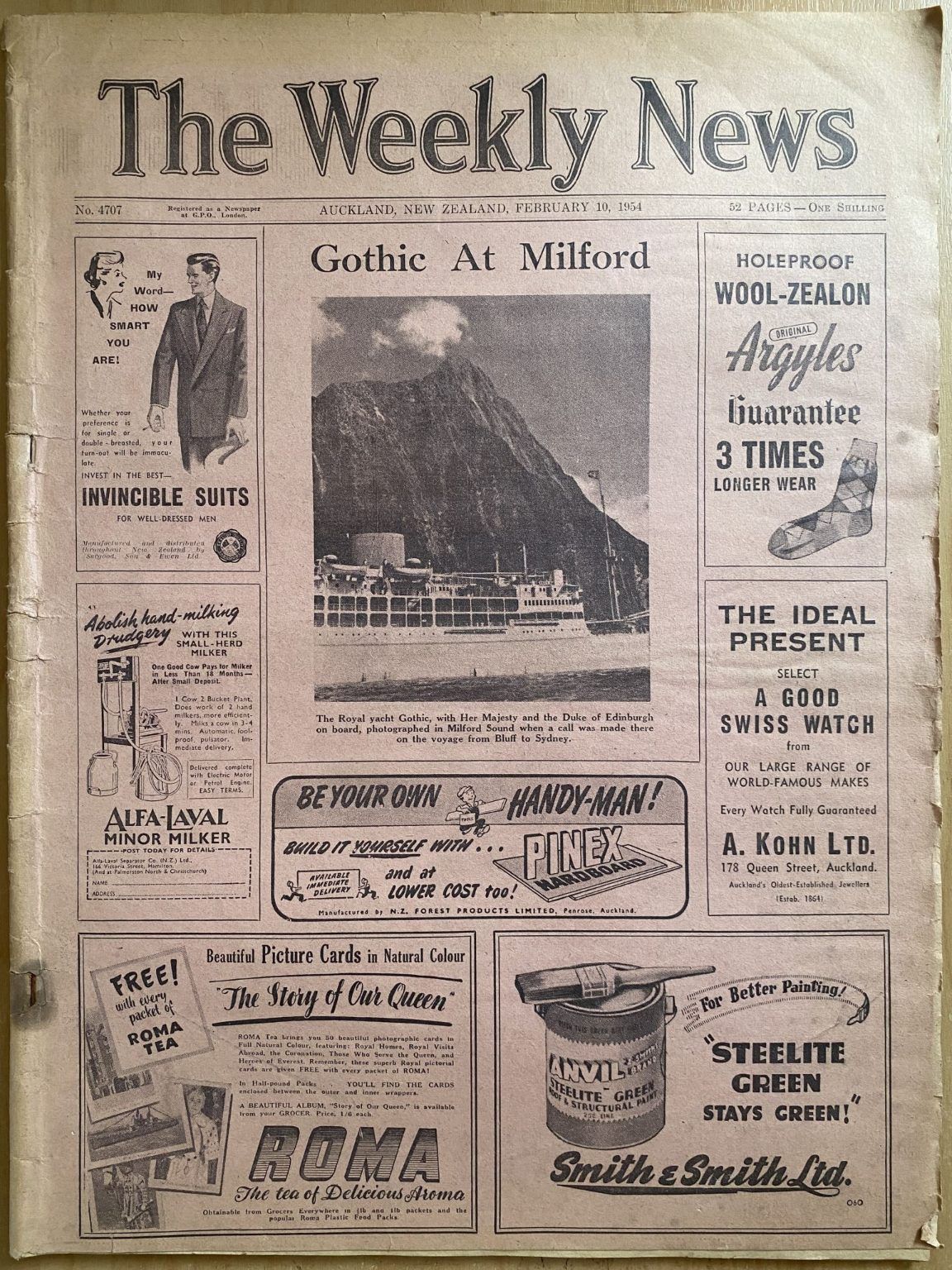 OLD NEWSPAPER: The Weekly News - No. 4707, 10 February 1954