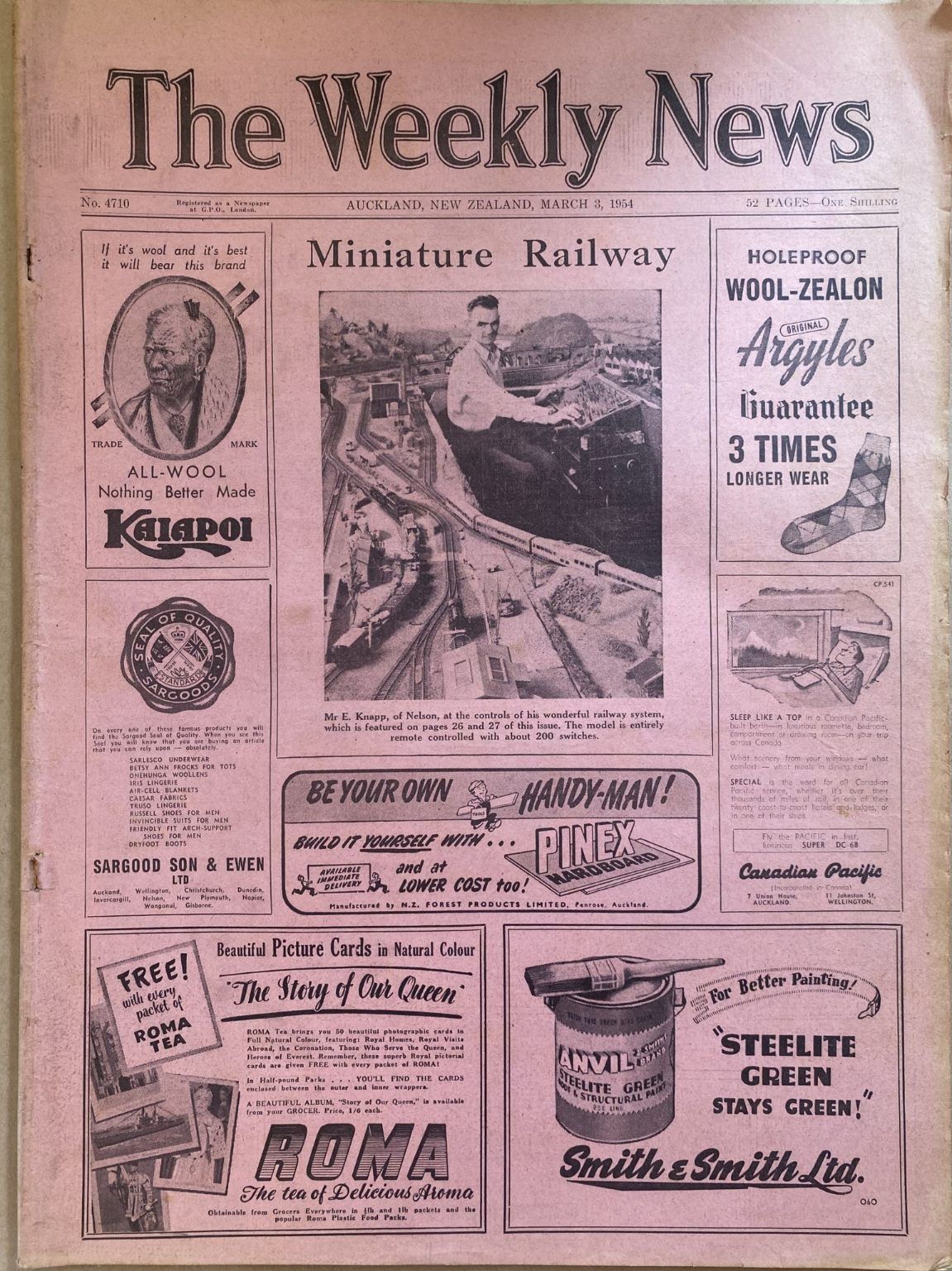 OLD NEWSPAPER: The Weekly News - No. 4710, 3 March 1954
