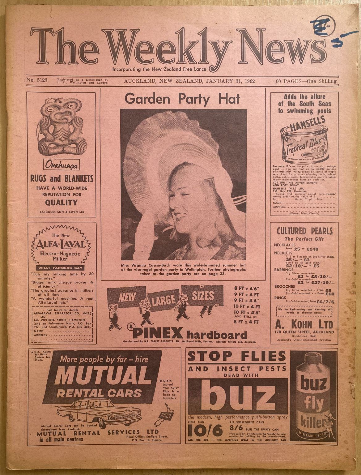 OLD NEWSPAPER: The Weekly News - No. 5123, 31 January 1962