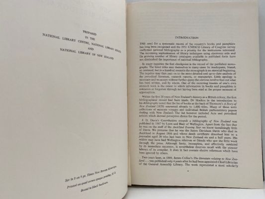 NEW ZEALAND NATIONAL BIBLIOGRAPHY: To the Year 1960 - Complete set 6 books
