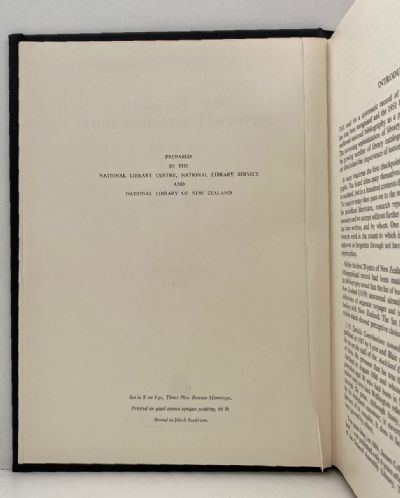NEW ZEALAND NATIONAL BIBLIOGRAPHY: To the Year 1960 - Complete set 6 books
