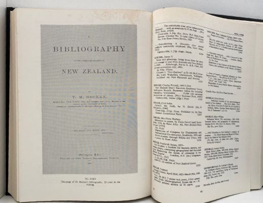 NEW ZEALAND NATIONAL BIBLIOGRAPHY: To the Year 1960 - Complete set 6 books