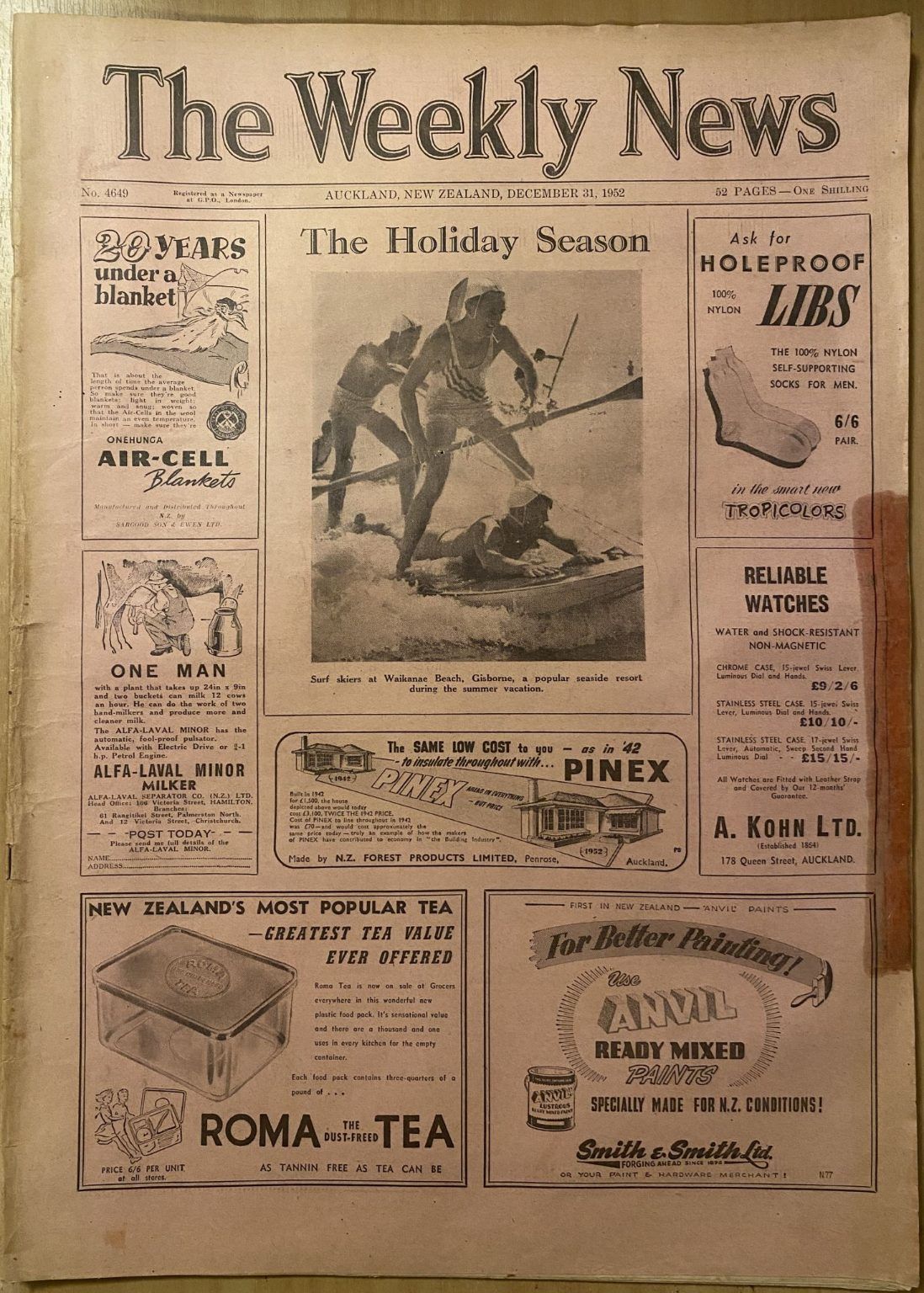 OLD NEWSPAPER: The Weekly News - No. 4649, 31 December 1952