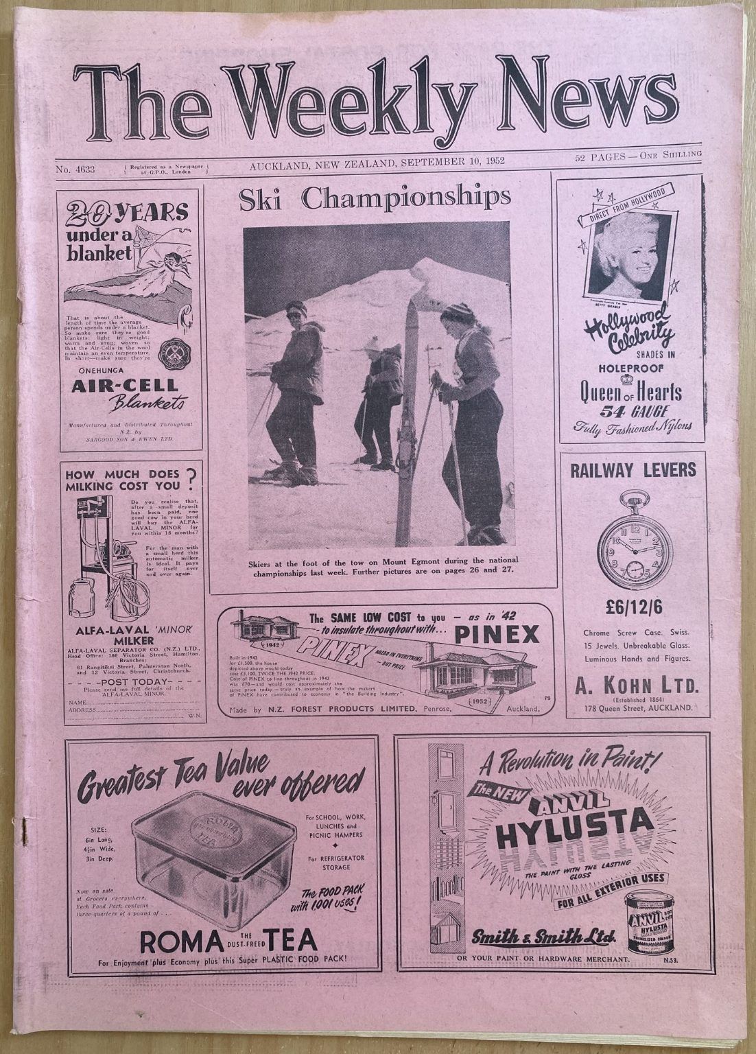 OLD NEWSPAPER: The Weekly News - No. 4633, 10 September 1952