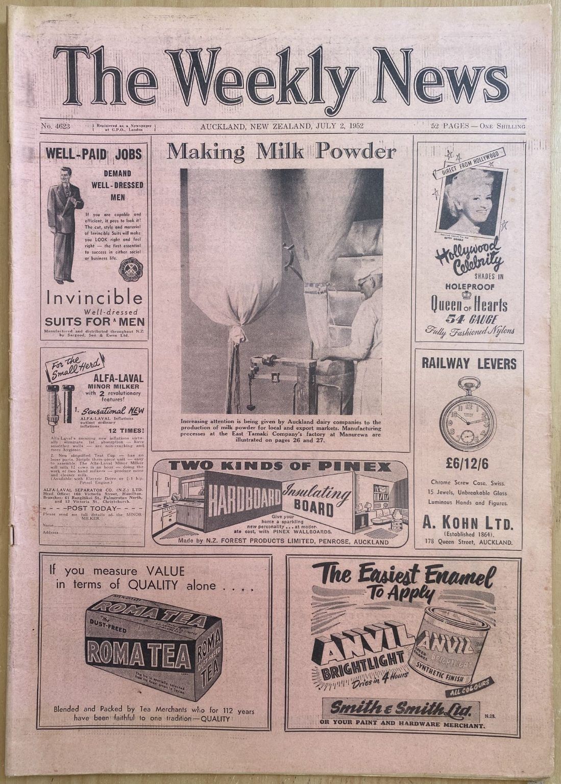 OLD NEWSPAPER: The Weekly News - No. 4623, 2 July 1952