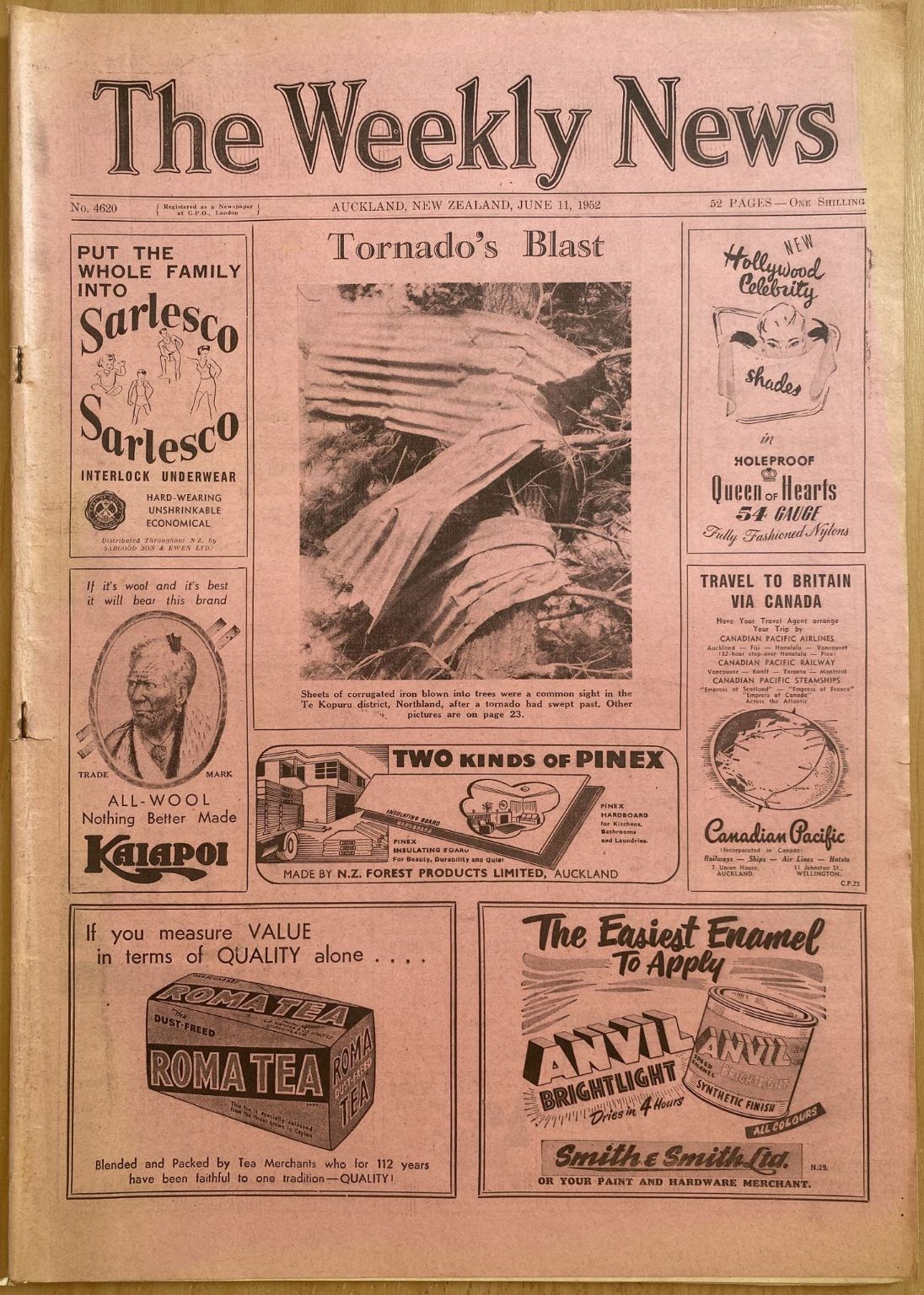 OLD NEWSPAPER: The Weekly News - No. 4620, 11 June 1952