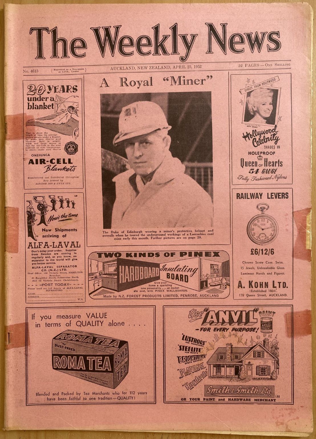 OLD NEWSPAPER: The Weekly News - No. 4613, 23 April 1952
