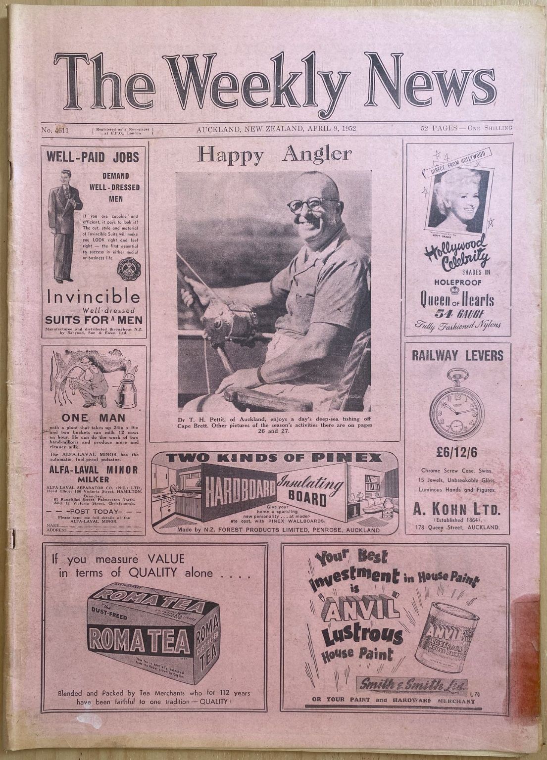 OLD NEWSPAPER: The Weekly News - No. 4611, 9 April 1952