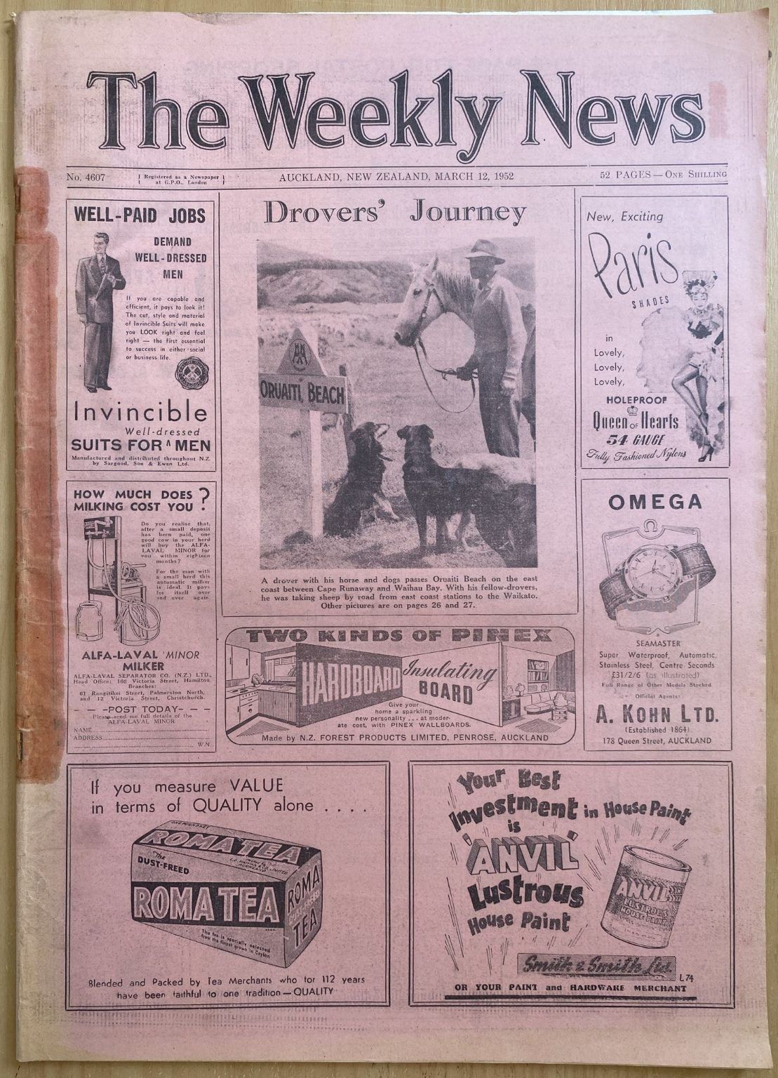 OLD NEWSPAPER: The Weekly News - No. 4607, 12 March 1952