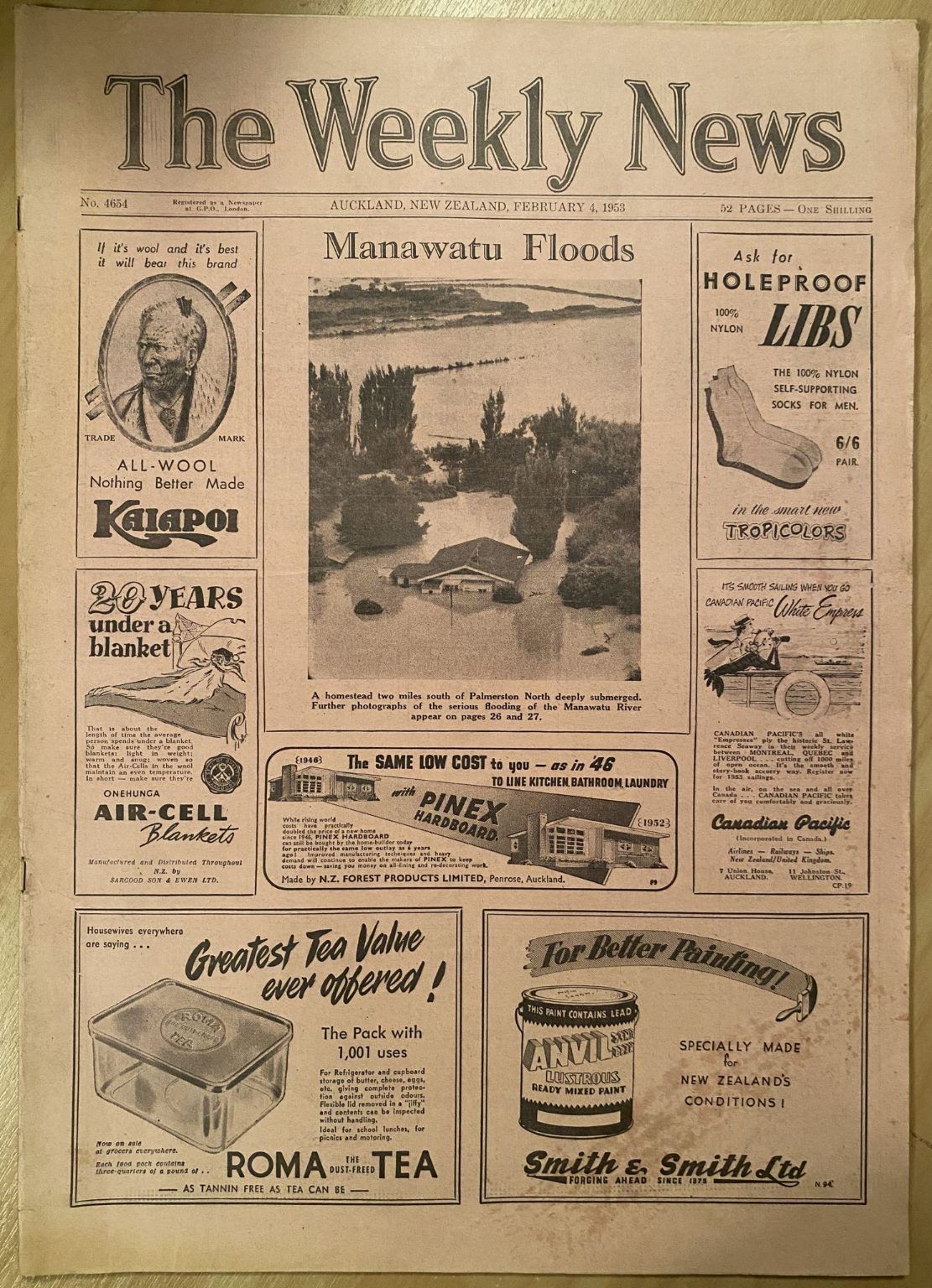 OLD NEWSPAPER: The Weekly News - No. 4654, 4 February 1953