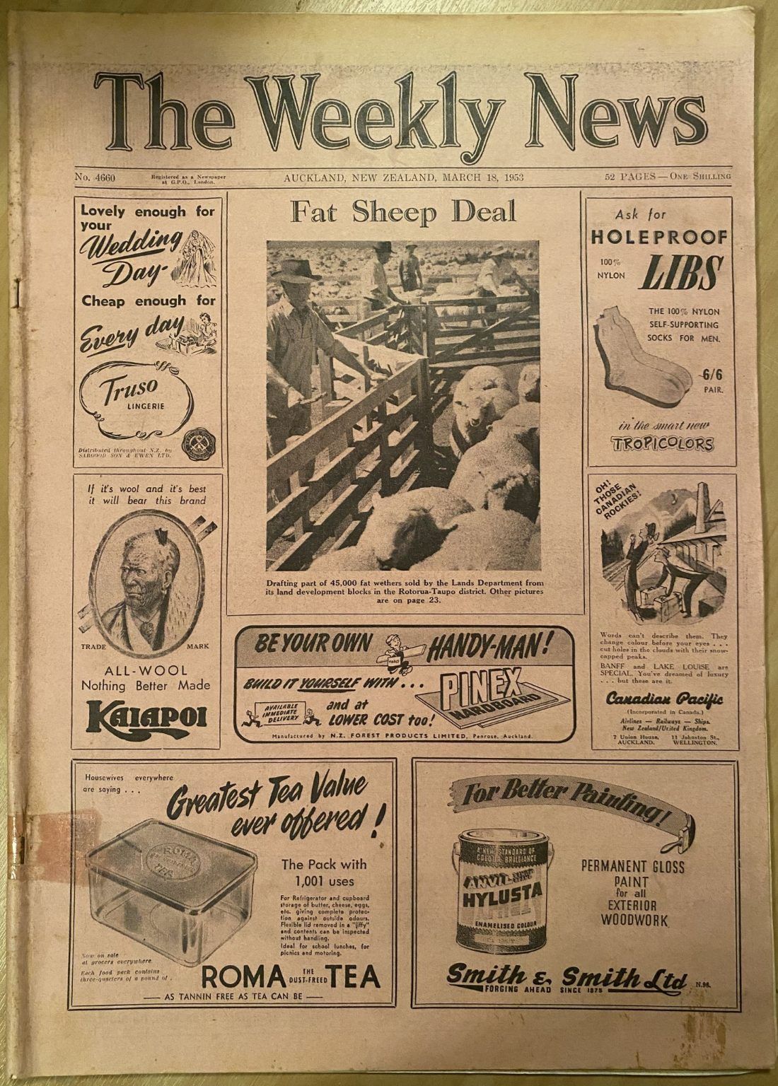 OLD NEWSPAPER: The Weekly News - No. 4660, 18 March 1953