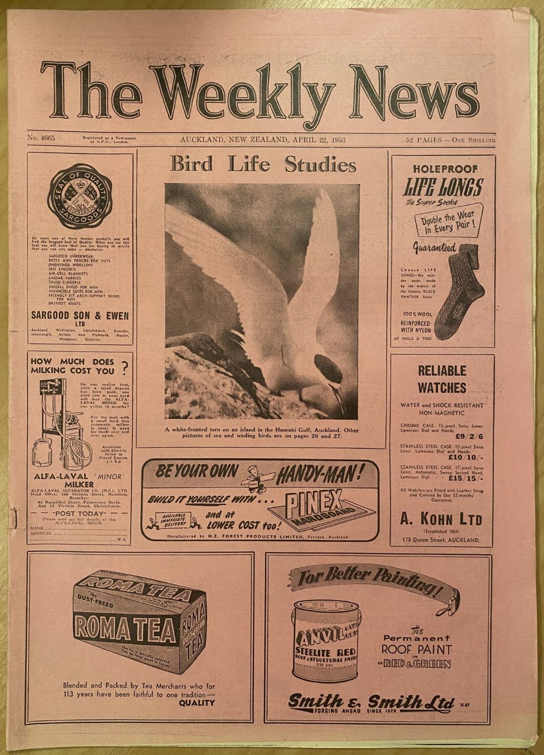 OLD NEWSPAPER: The Weekly News - No. 4665, 22 April 1953