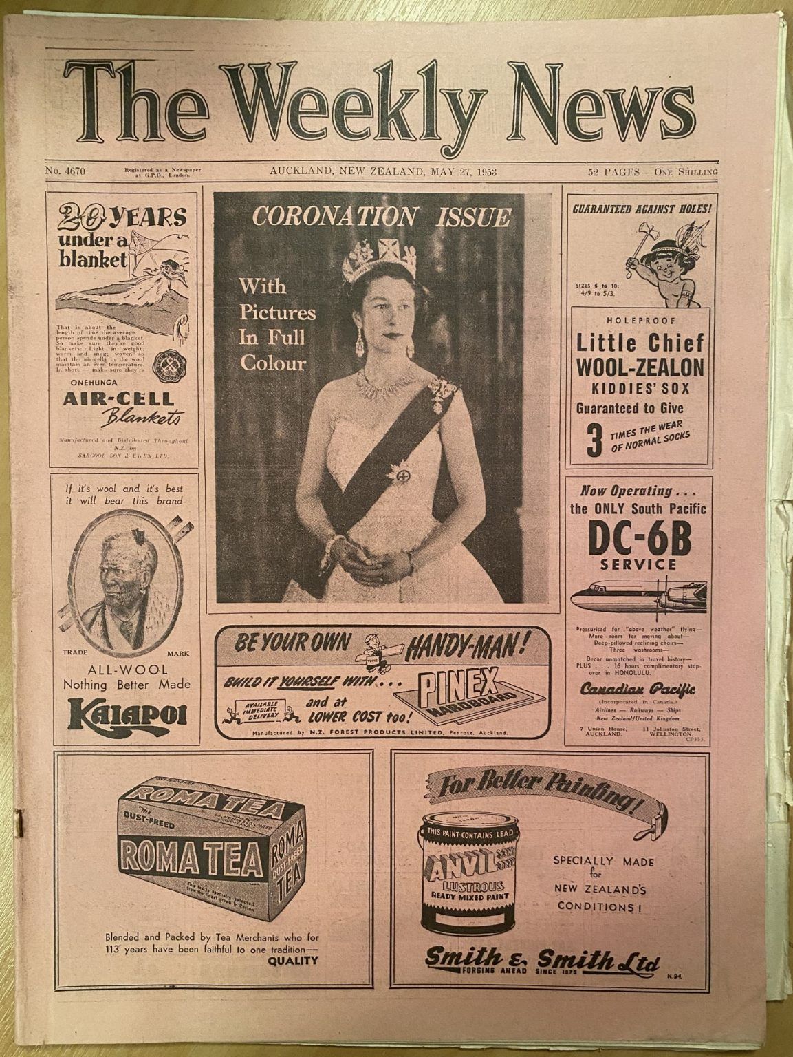 OLD NEWSPAPER: The Weekly News - No. 4670, 27 May 1953