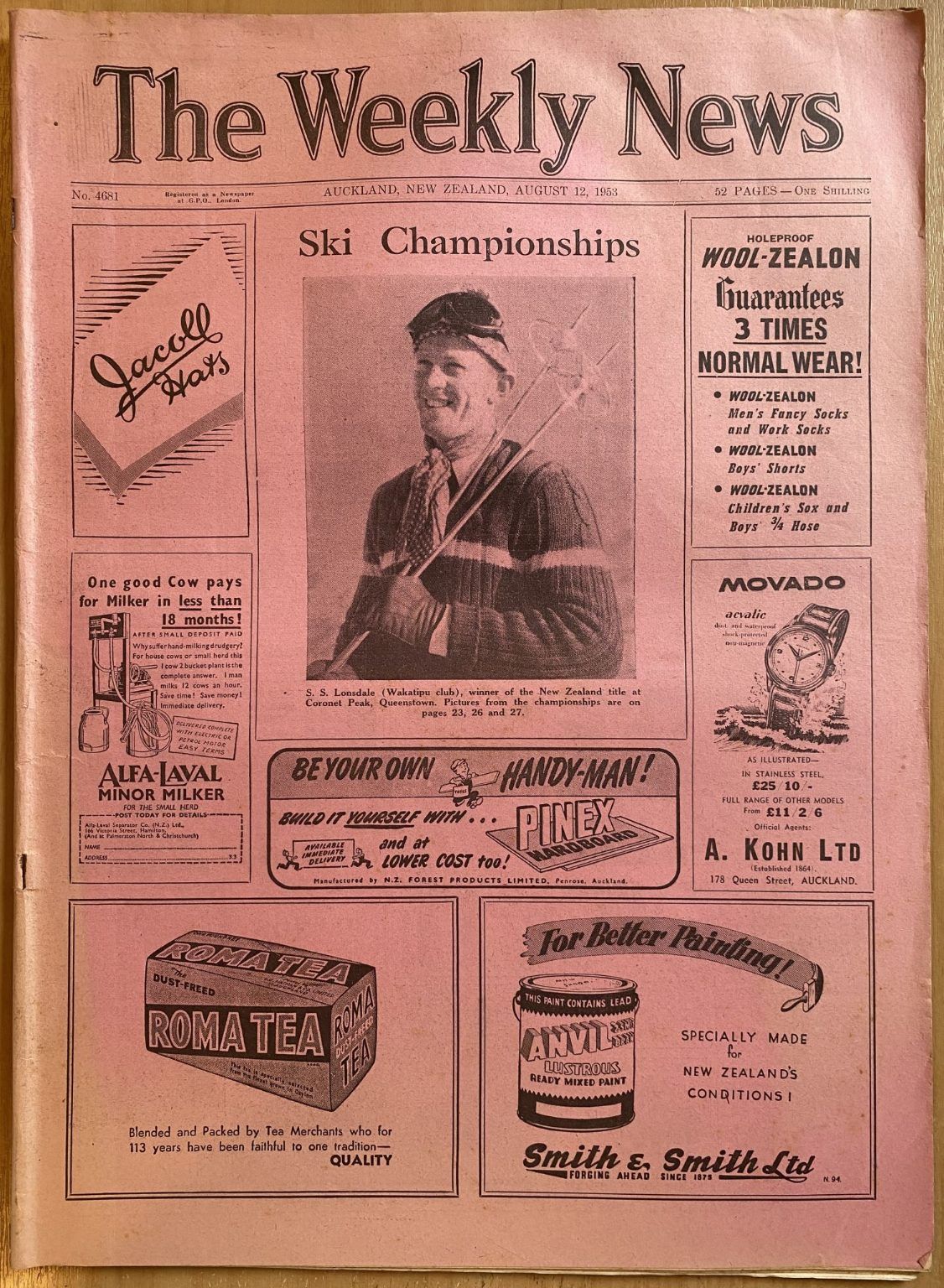 OLD NEWSPAPER: The Weekly News - No. 4681, 12 August 1953