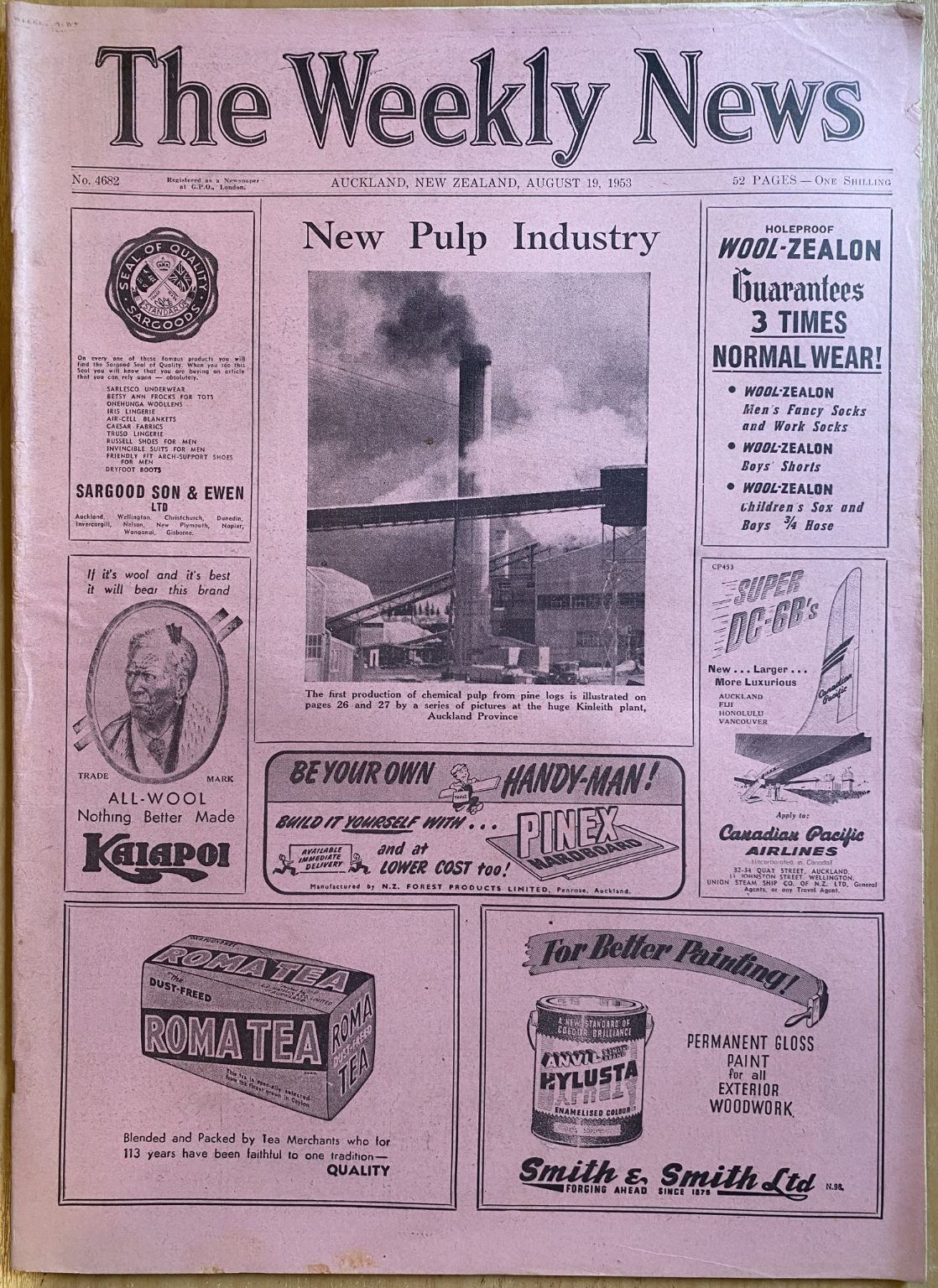 OLD NEWSPAPER: The Weekly News - No. 4682, 19 August 1953