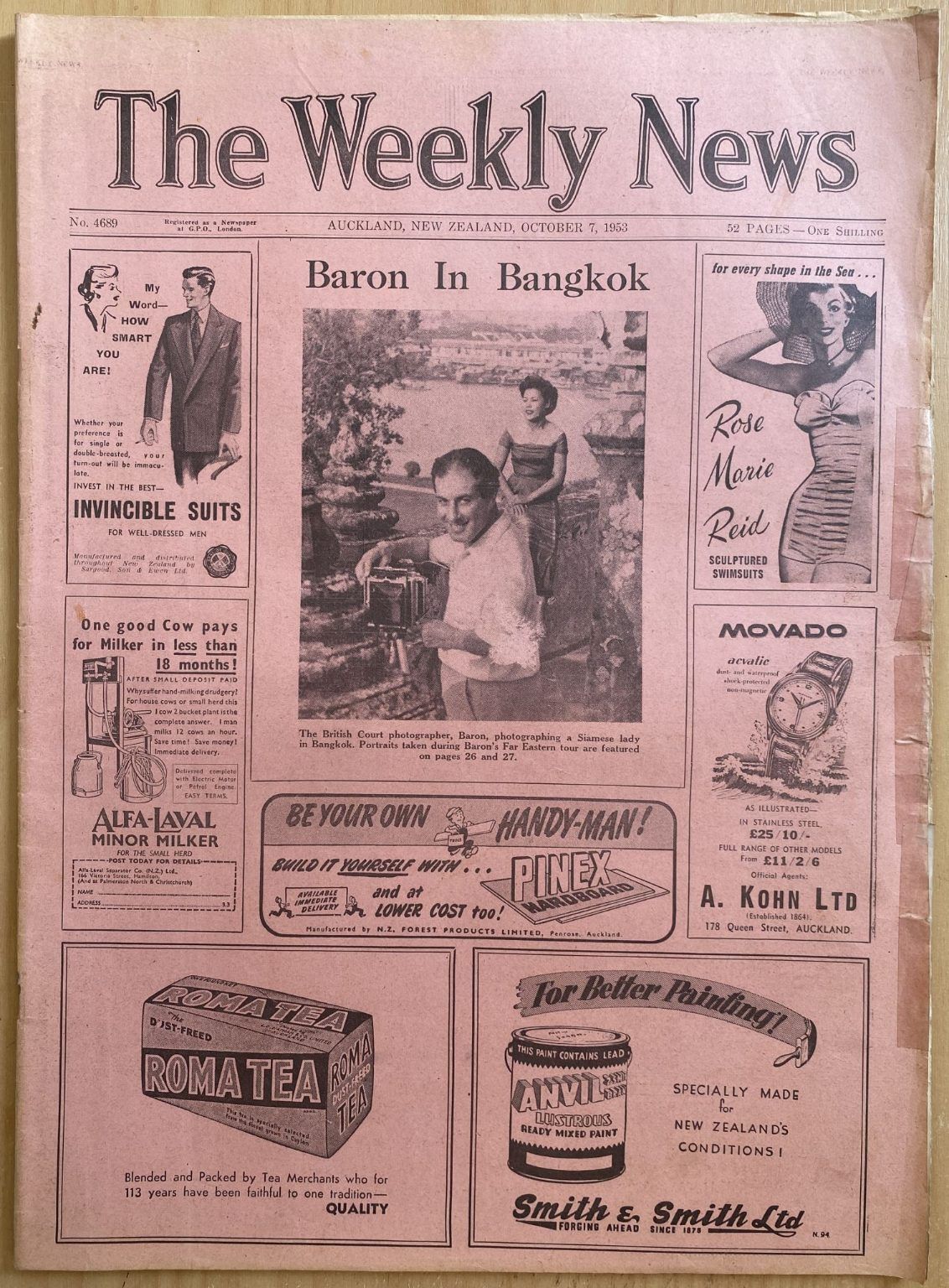 OLD NEWSPAPER: The Weekly News - No. 4689, 7 October 1953