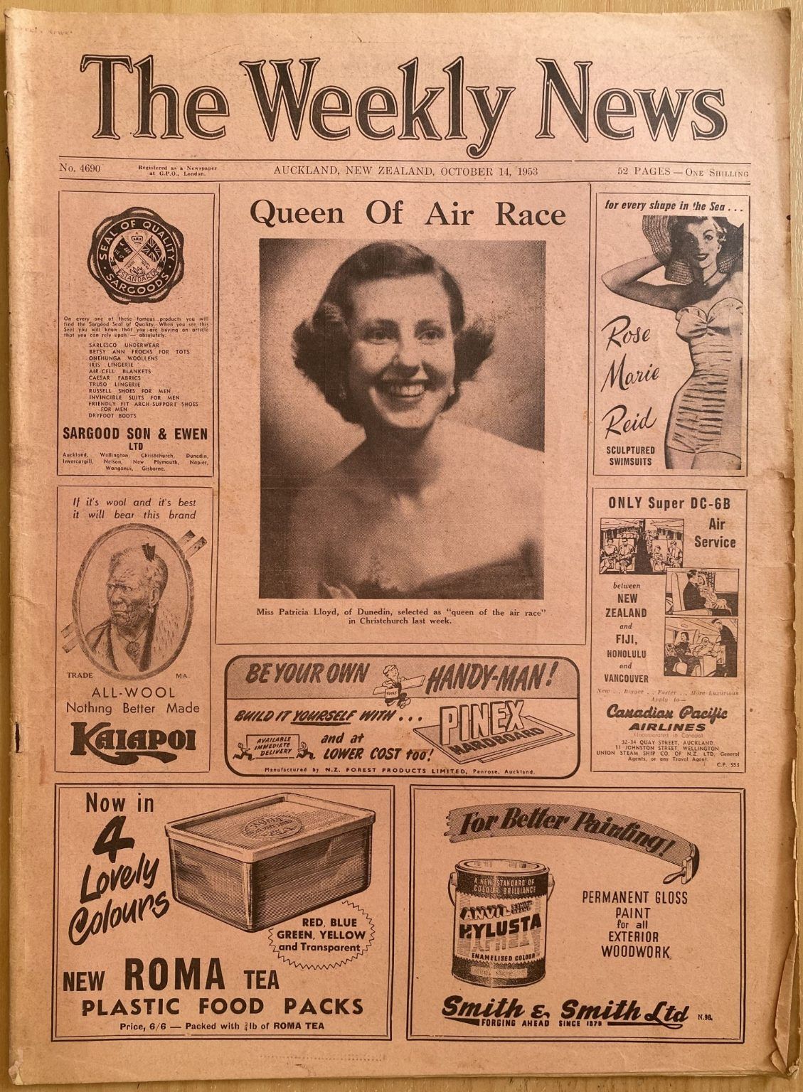 OLD NEWSPAPER: The Weekly News - No. 4690, 14 October 1953