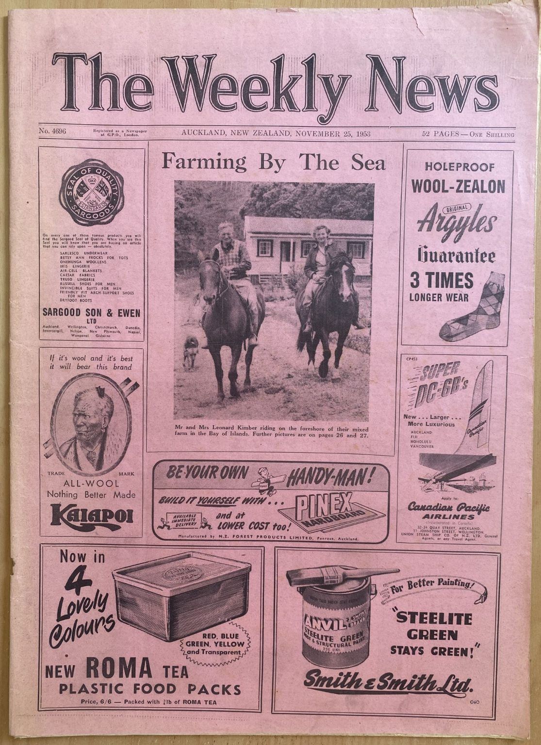 OLD NEWSPAPER: The Weekly News - No. 4696, 25 December 1953