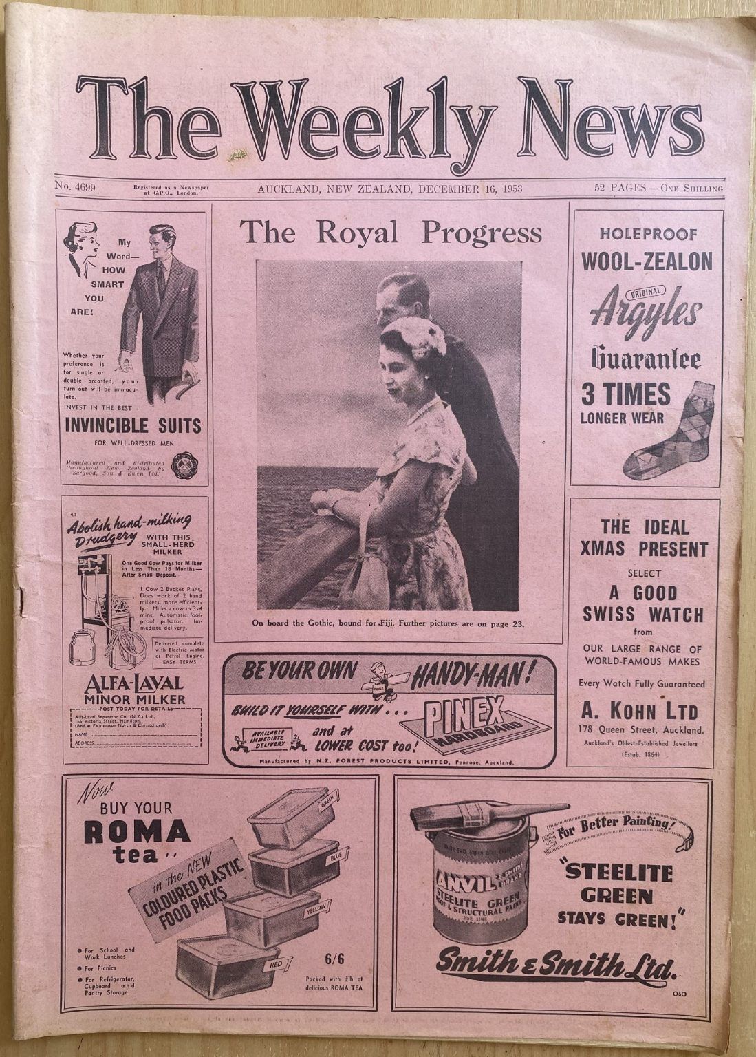 OLD NEWSPAPER: The Weekly News - No. 4699, 16 December 1953