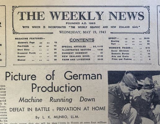 OLD NEWSPAPER: The Weekly News - No. 4147, 19 May 1943