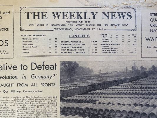 OLD NEWSPAPER: The Weekly News - No. 4173, 17 November 1943