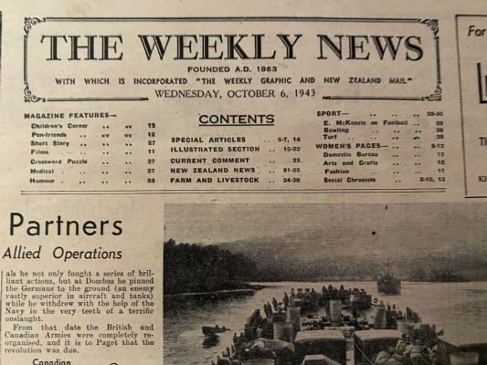 OLD NEWSPAPER: The Weekly News - No. 4167, 6 October 1943