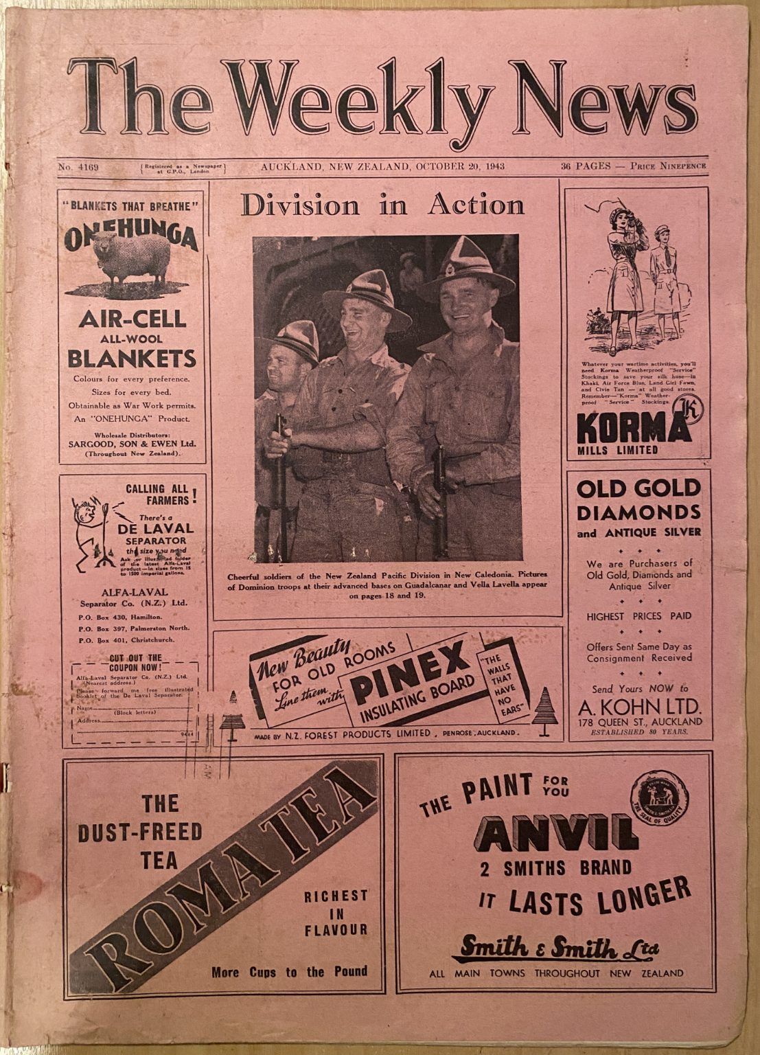 OLD NEWSPAPER: The Weekly News - No. 4169, 20 October 1943