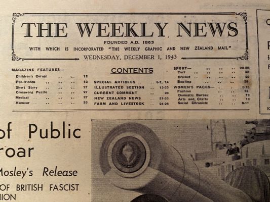OLD NEWSPAPER: The Weekly News - No. 4175, 1 December 1943